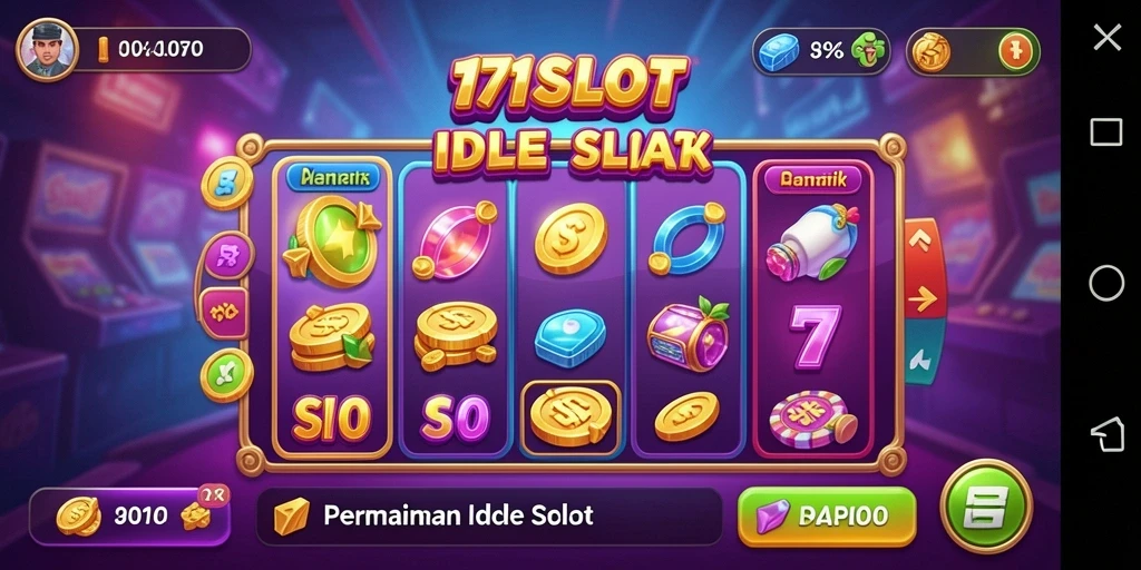 Tampilan gameplay <strong>171SLOT</strong> yang mengasyikkan dengan efek slot yang menarik.