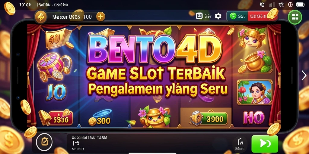 Tampilan gameplay BENTO4D yang menawan dengan mesin slot yang beragam.