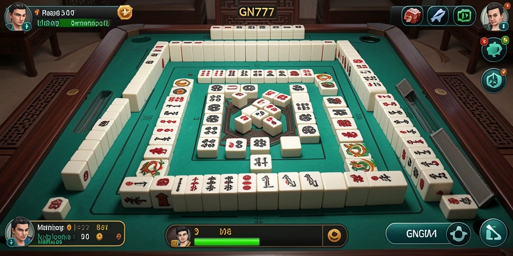 Tampilan menarik dari gameplay Mahjong di GN777, penuh strategi dan keseruan.