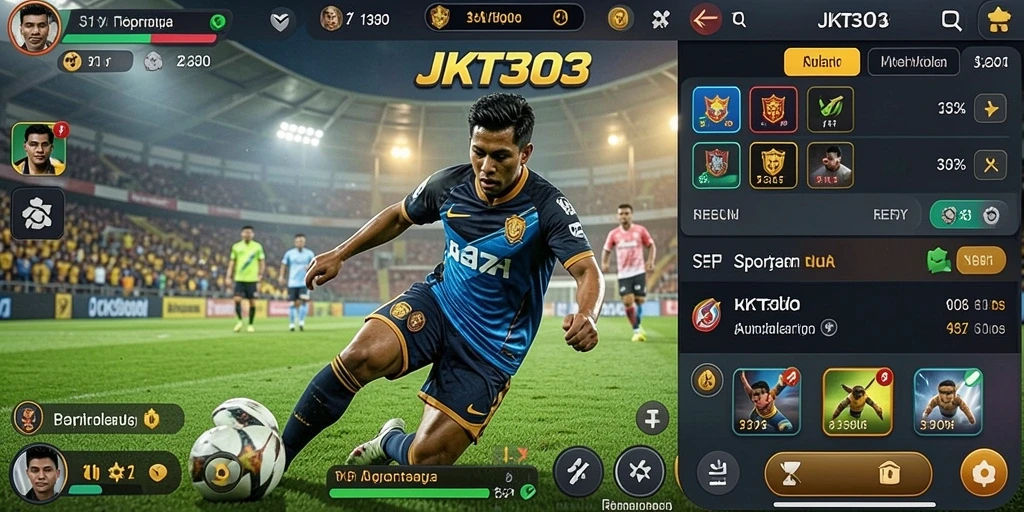 Tampilan utama JKT303 yang menunjukkan berbagai pilihan taruhan olahraga.
