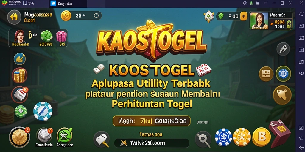 Tampilan antarmuka KAOSTOGEL yang sederhana dan mudah dipahami.