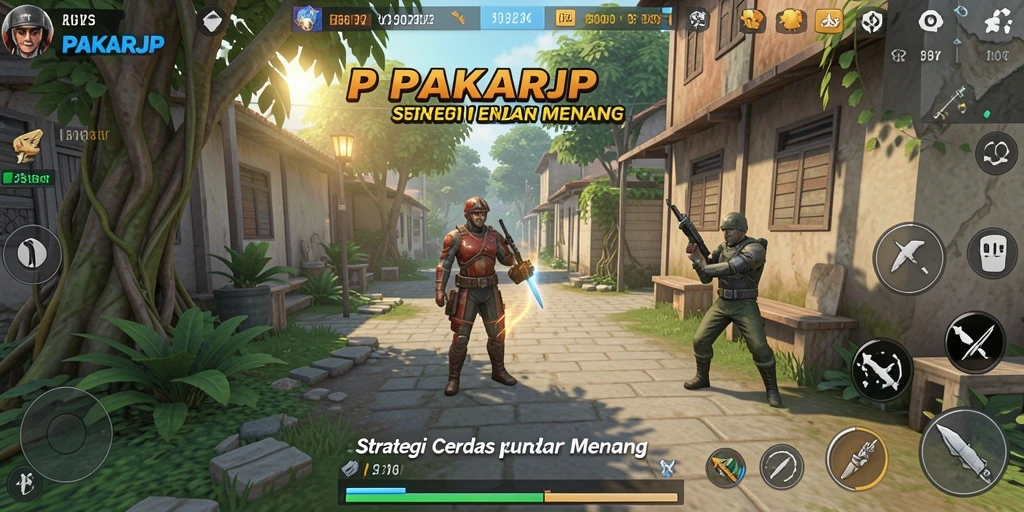Tampilan gameplay strategis yang menarik dari PAKARJP.
