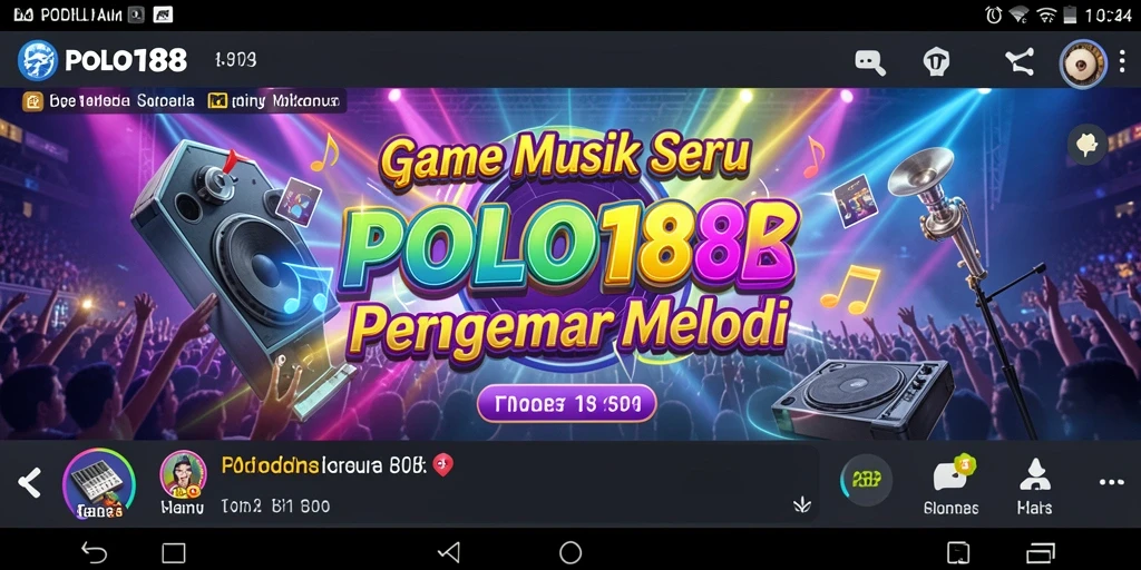 Tampilan gameplay POLO188 yang penuh warna dan dinamis.
