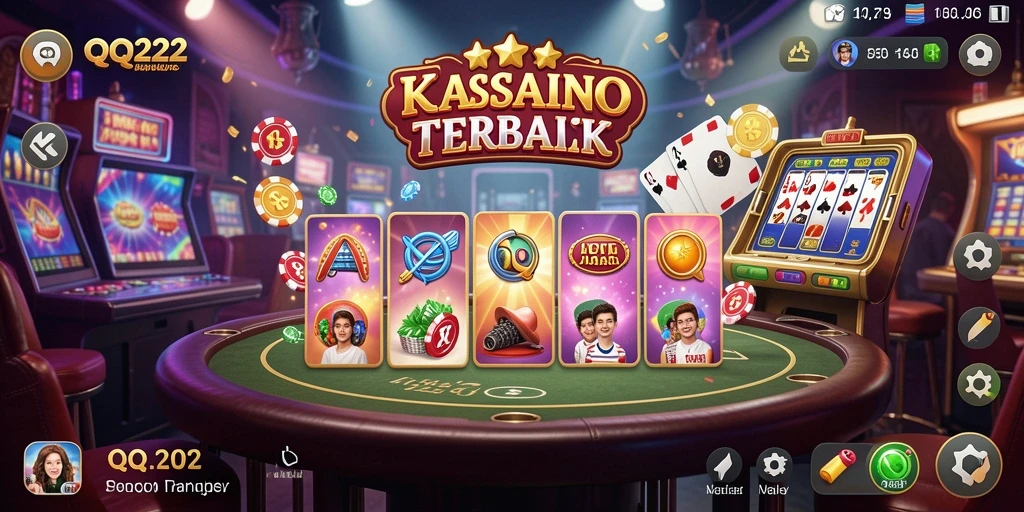 Tampilan permainan Kasino yang mengasyikkan dan mendebarkan di QQ222.