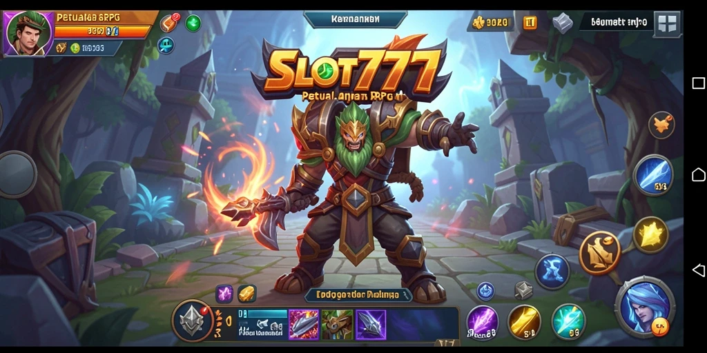 Tangkapan layar utama SLOT777 menampilkan aksi seru dan pertarungan mendebarkan.